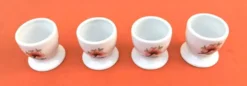Coquetier en porcelaine Ulysse Paris pour Chanill décor floral