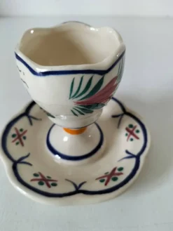 Coquetier Henriot Quimper peint à la main