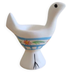 Coquetier oiseau en céramique – pièce unique – collector – probablemen
