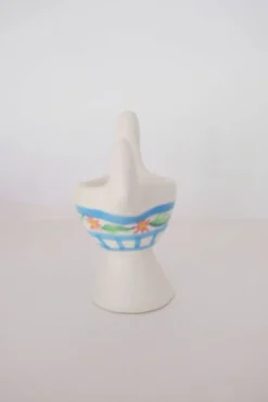 Coquetier oiseau en céramique – pièce unique – collector – probablemen
