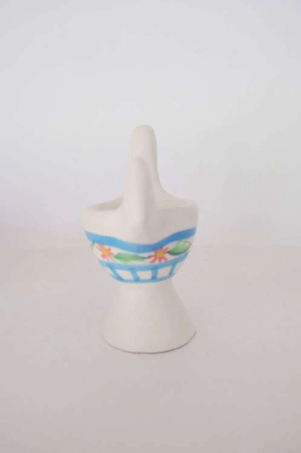 Coquetier oiseau en céramique – pièce unique – collector – probablemen