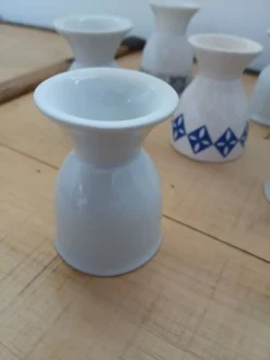 6 coquetiers anciens dépareillés