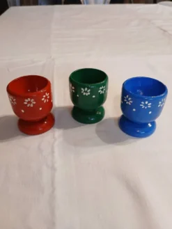 3 coquetiers anciens en bois