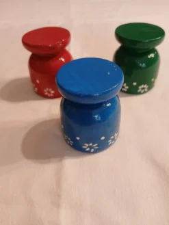 3 coquetiers anciens en bois