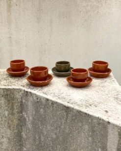Coquetiers artisanal en céramique