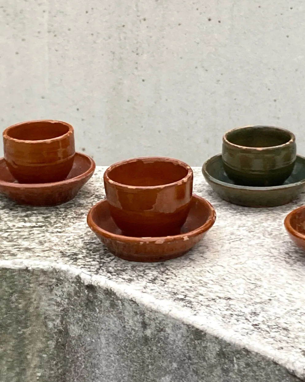 Coquetiers artisanal en céramique