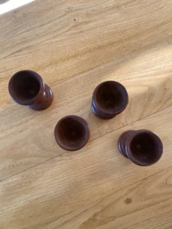 4 coquetiers bois