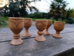 5 coquetiers bois années 50/60