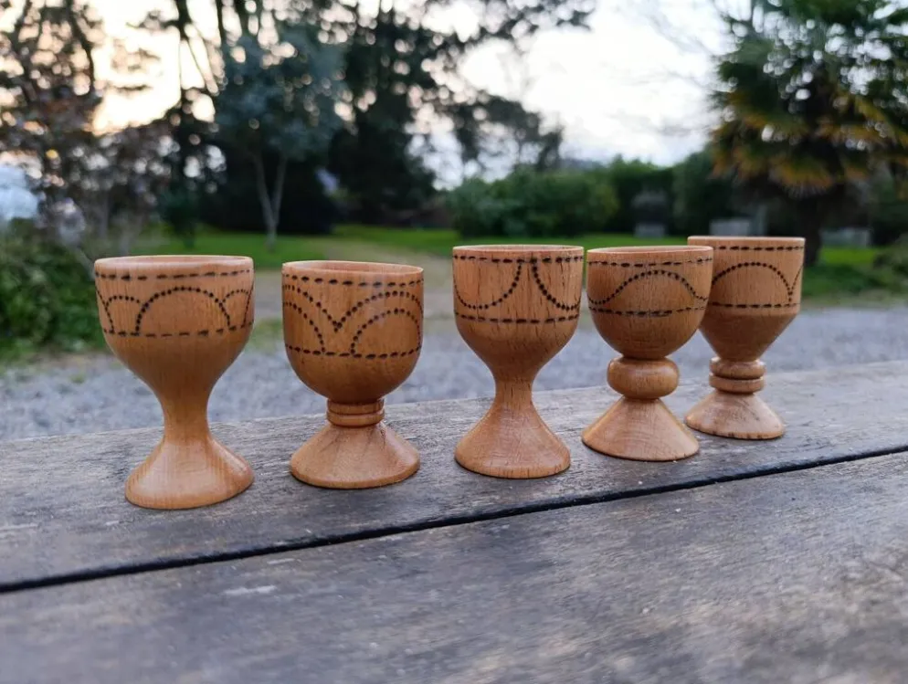 5 coquetiers bois années 50/60