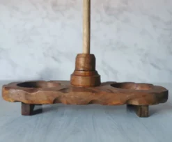 Coquetiers bois sculpté salière et poivrière