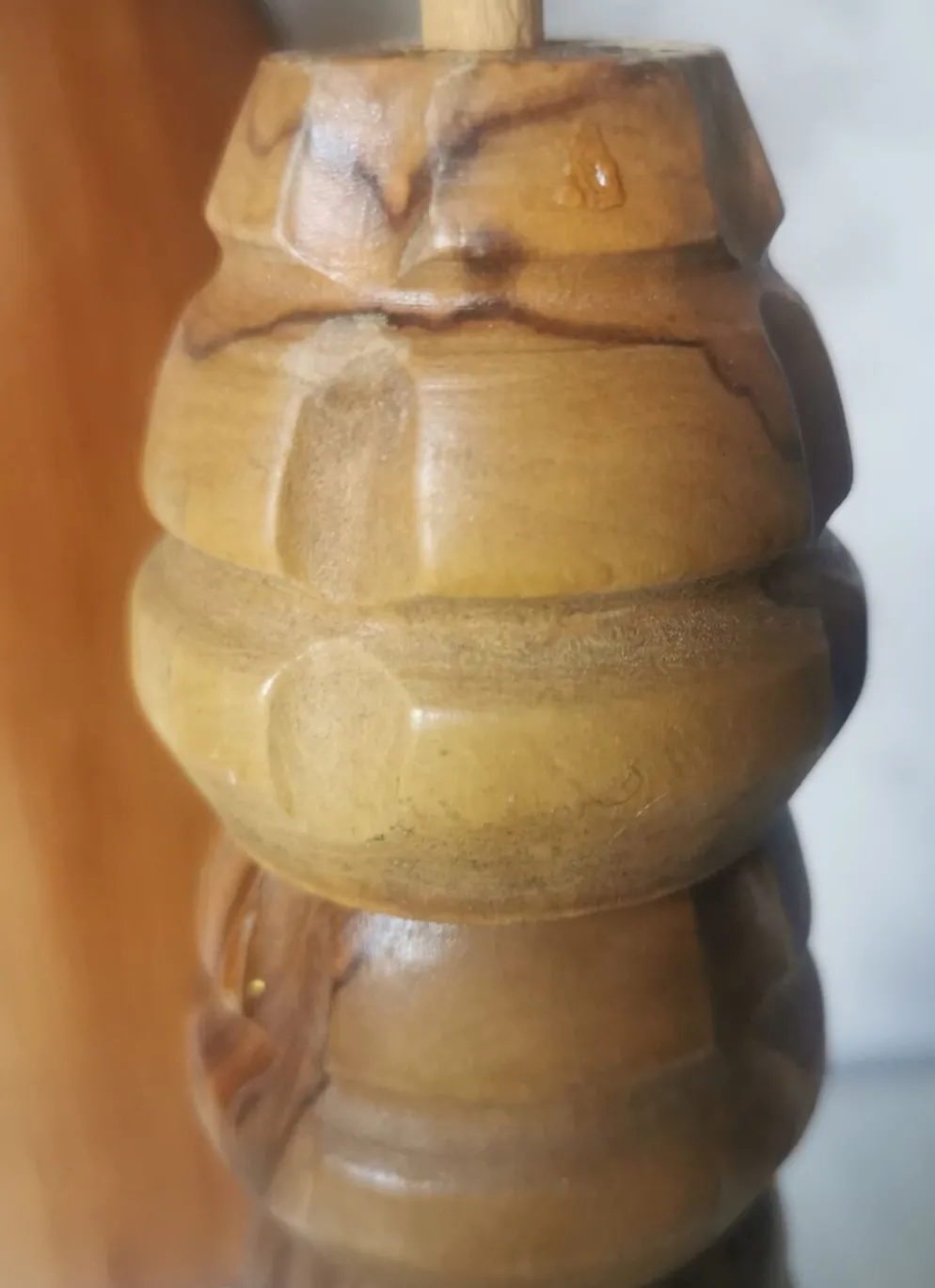 Coquetiers bois sculpté salière et poivrière
