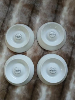 4 coquetiers Carré Blanc