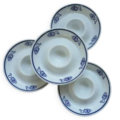 4 coquetiers Carré Blanc