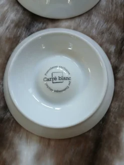 4 coquetiers Carré Blanc
