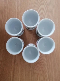6 coquetiers chinois peint à la main