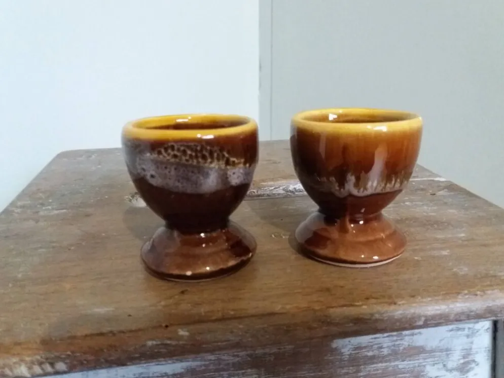 Coquetiers céramique flammée