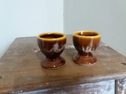 Coquetiers céramique flammée
