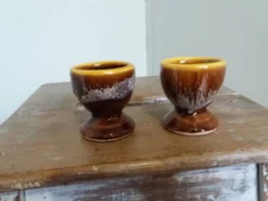 Coquetiers céramique flammée