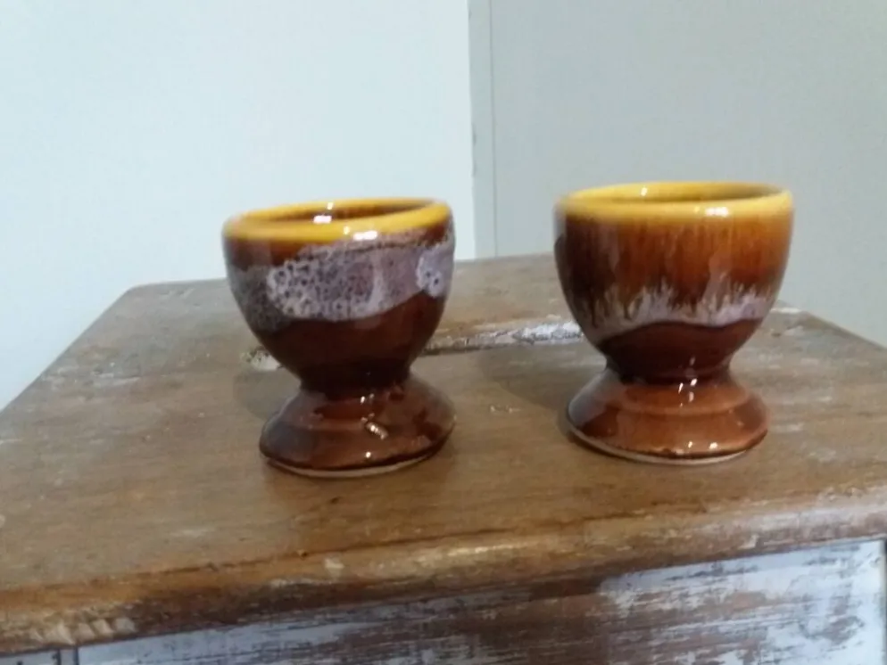 Coquetiers céramique flammée