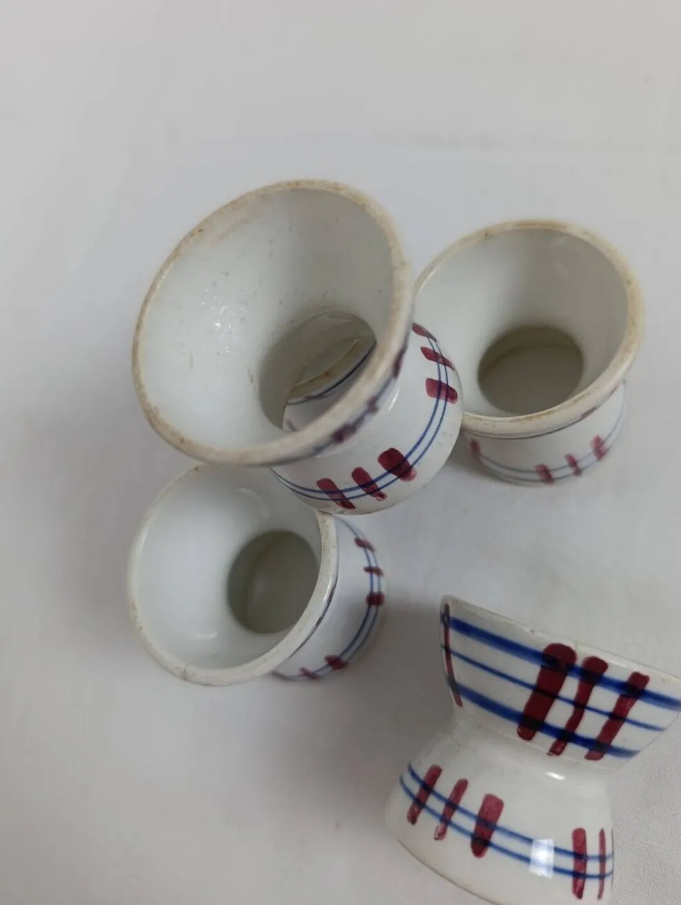 Coquetiers diabolo Sarreguemines Poitou lot de 5