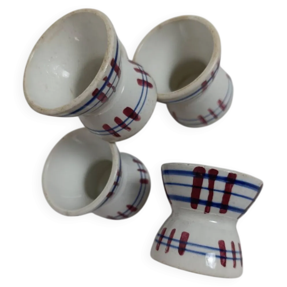 Coquetiers diabolo Sarreguemines Poitou lot de 5