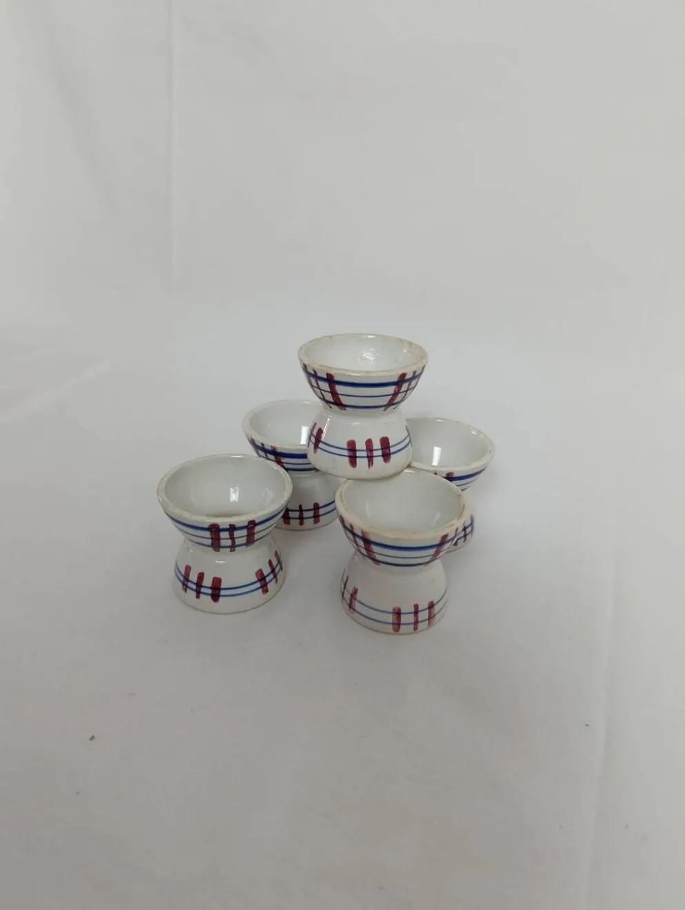 Coquetiers diabolo Sarreguemines Poitou lot de 5
