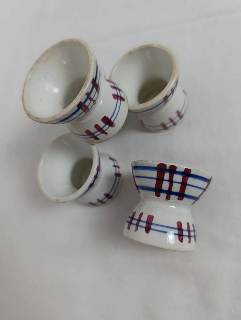 Coquetiers diabolo Sarreguemines Poitou lot de 5