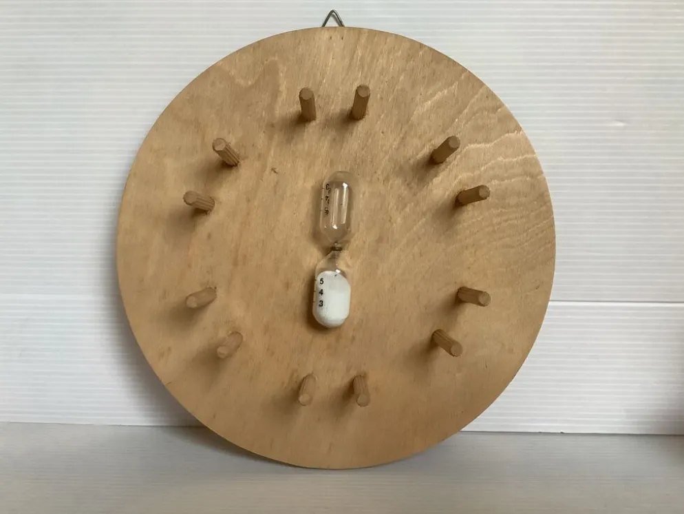 6 coquetiers en bois sablier support mural bois scandinave
