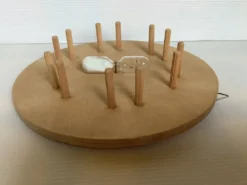6 coquetiers en bois sablier support mural bois scandinave
