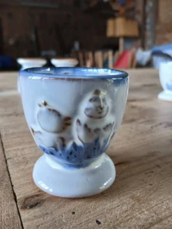 4 coquetiers en céramique