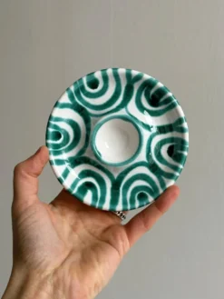 2 coquetiers en céramique
