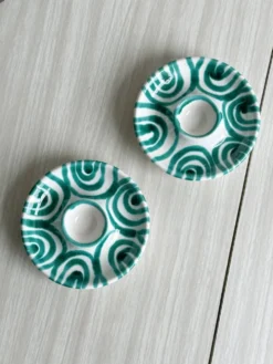 2 coquetiers en céramique