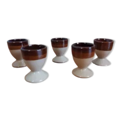Coquetiers en céramique lot de 5
