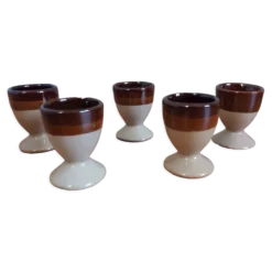 Coquetiers en céramique lot de 5