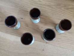 Coquetiers en céramique lot de 5