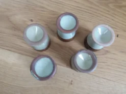 Coquetiers en céramique lot de 5