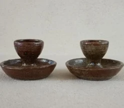 2 coquetiers en grès