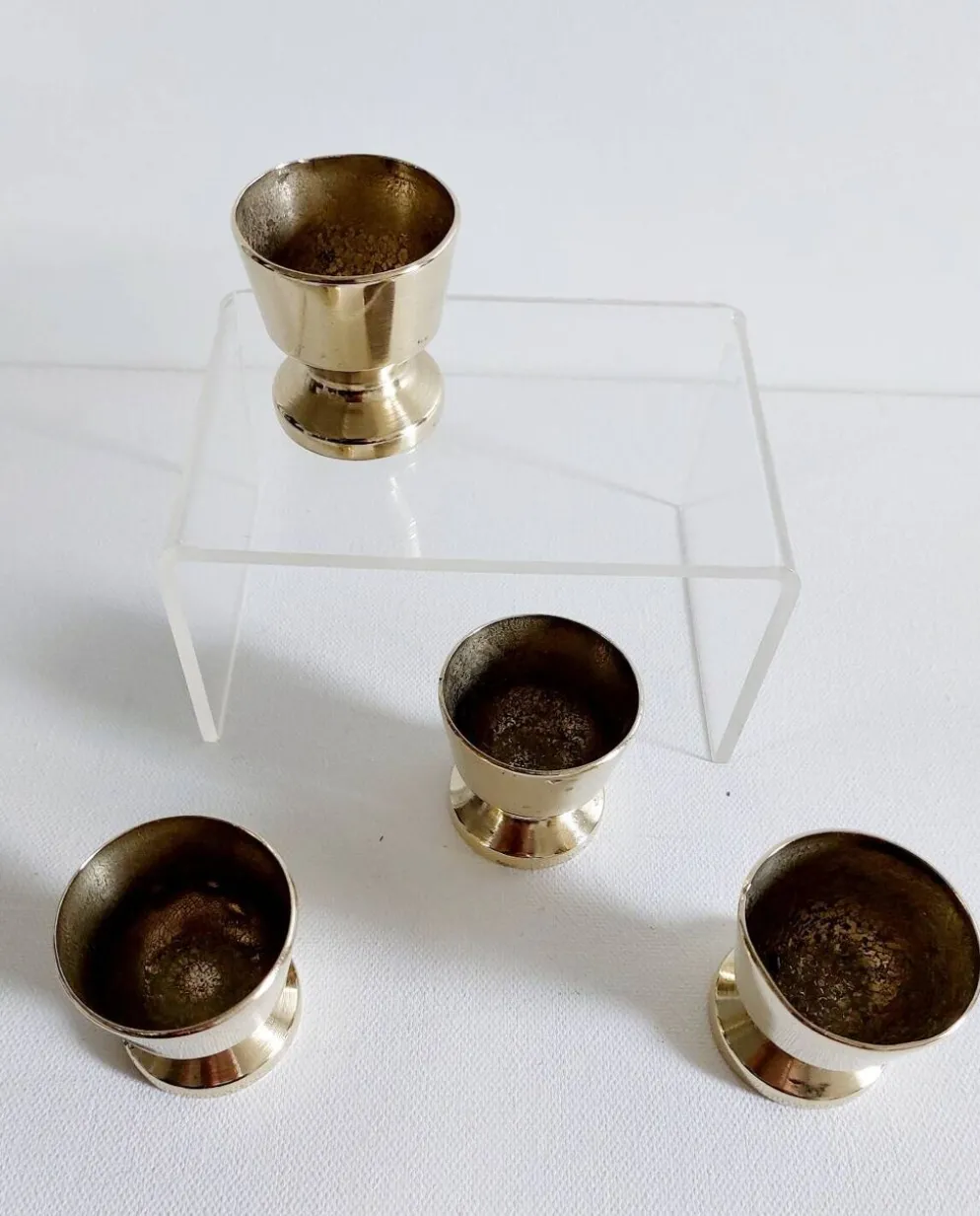 Coquetiers en laiton