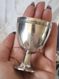 Coquetiers en métal argenté