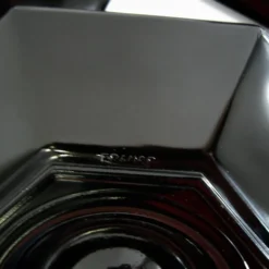 4 coquetiers en opale et verre trempé noir - Octime Arcoroc Luminarc France - vintage années 80
