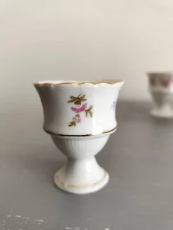 Coquetiers en porcelaine années 60