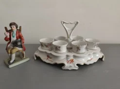Coquetiers en porcelaine années 60