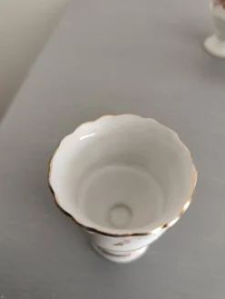 Coquetiers en porcelaine années 60