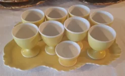 Coquetiers en porcelaine de Limoges