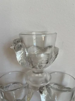 6 coquetiers en verre