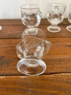 6 coquetiers en verre