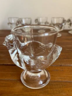6 coquetiers en verre