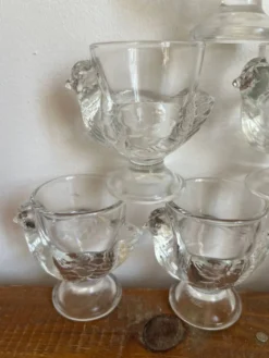 6 coquetiers en verre