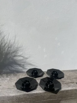4 coquetiers noirs 1970