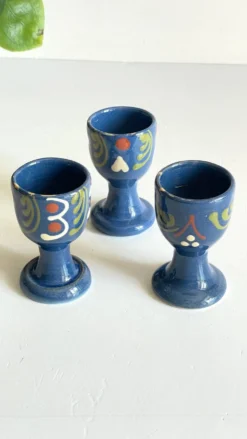 Coquetiers poterie d'alsace vintage